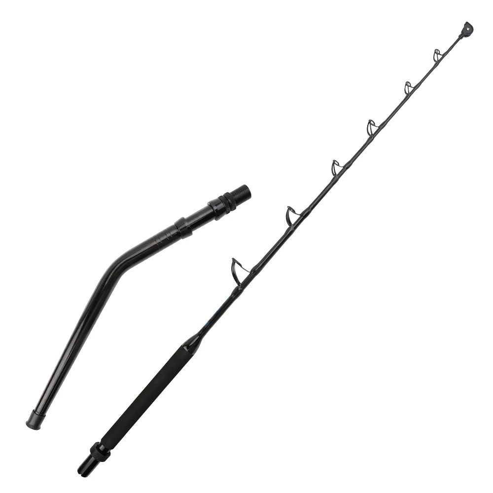 2027 Heavy Duty 1.95m Big Game Fishing Rod High Strength Deep Sea Boat Rod Super Hard Saltwater Offshore Fishing Pole