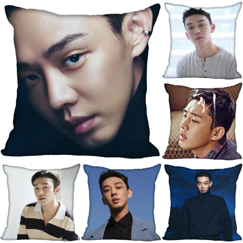 KPOP Yoo Ah In Pillow Cover Bedroom Home Office Decorative Pillowcase Square Zipper Pillow Cases Satin Soft No Fade 1125