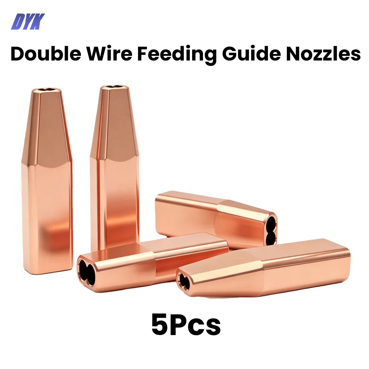 5Pcs/lot Laser Double Wire Guide Nozzles Dual Wire Feed Laser Welding Nozzle for SUP/Reflar/ HANWEI/WSX Welding Head