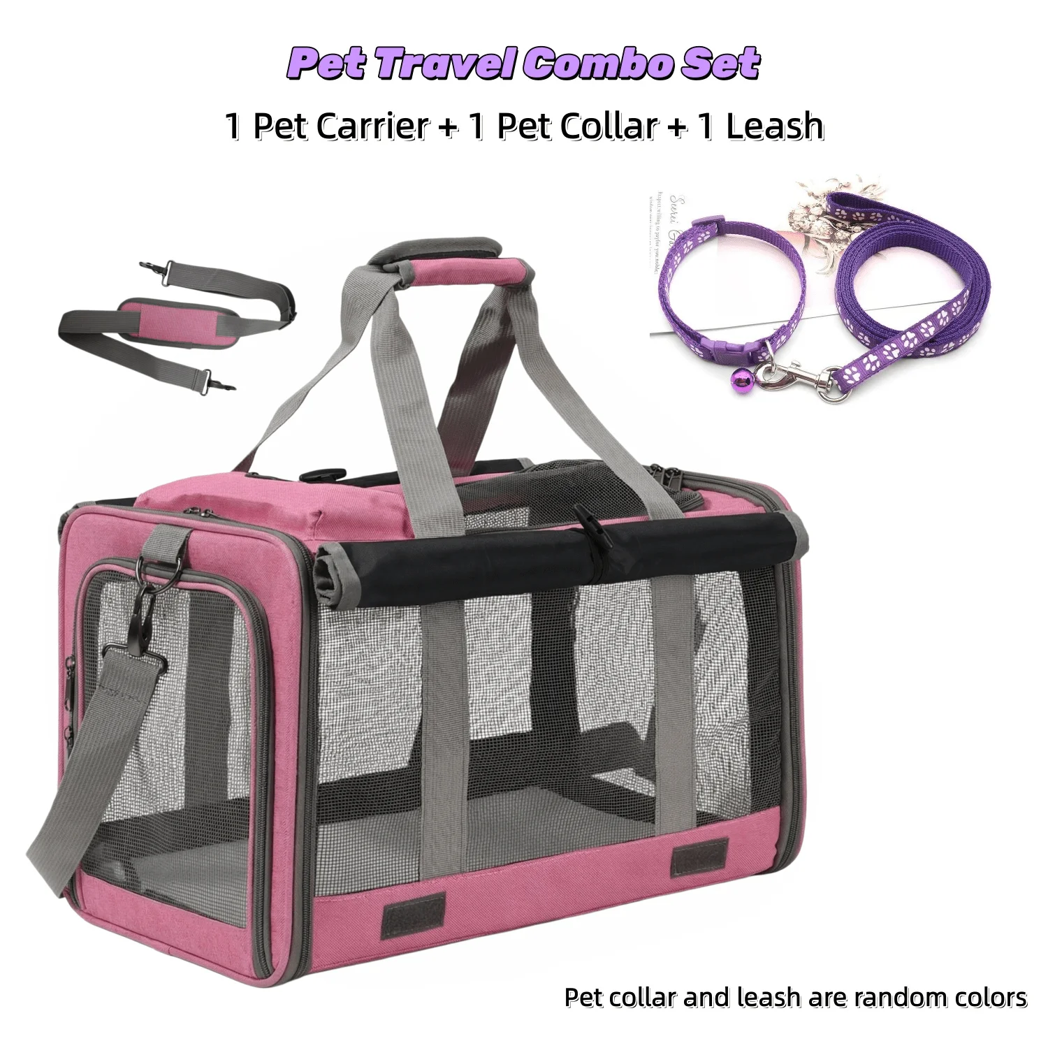 

Airline-Approved Medium-Sized Soft-Sided Pet Carriers For Cats And Small Dogs - Durable, Breathable, Foldable Travel Bags With Privacy Features, Easy To Carry, Zipper Closure, Portable Pet Crate, Privacy Pet Bag, Oxford Cloth Pet Cage, Dog Carrying Bag