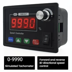 DC10-55V 40A / DC6-55V 30A PWM /DC6-55V 20A 4-Digital LED Tachometer RPM Speed Meter 4Bit Motor Tachometer Measuring Tool