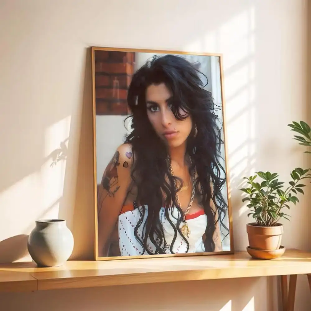 1 قطعة B-الجمال امرأة المغني ايمي WinehouseS ملصق جدار الفن طباعة ملصق ديكور جدارية ديكور المنزل هدية غير المؤطرة