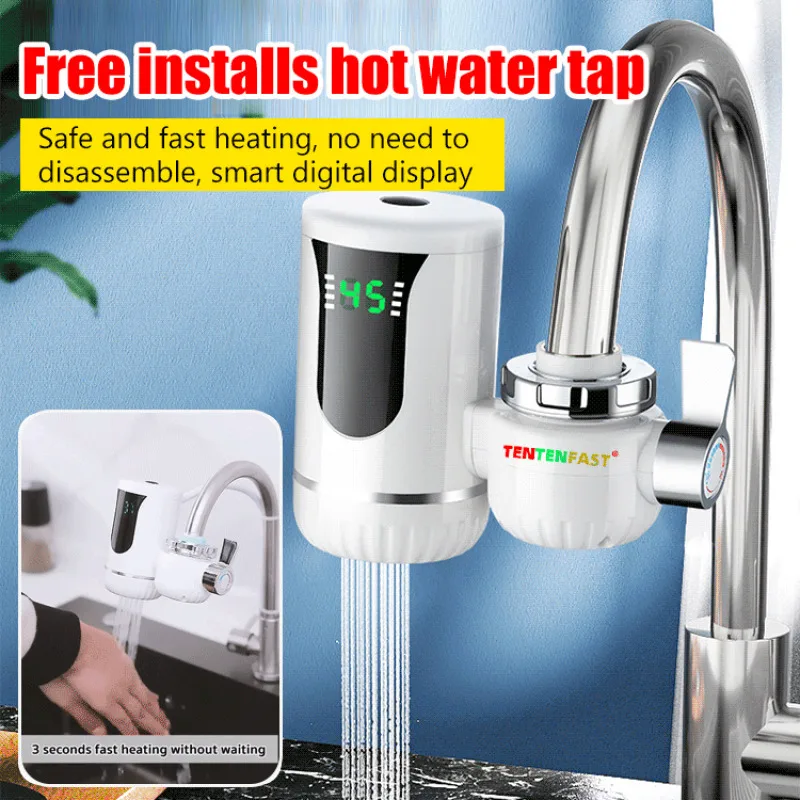 Household kitchen Installation Free Instant Hot and Cold Water Faucet Multiple Plug Specifications for Fast Heating Electric