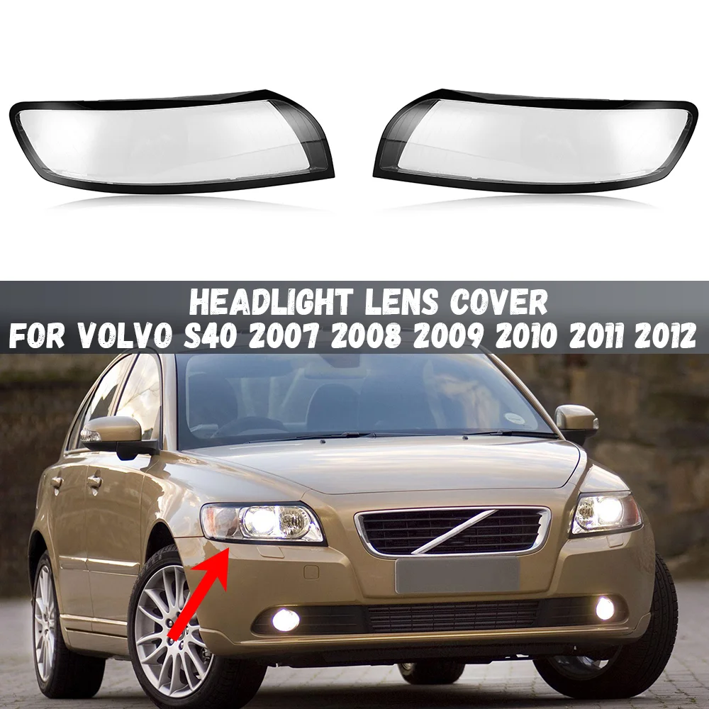 

Left / Right Car Headlight Lens Glass Lampcover Cover Lampshade Shell For Volvo S40 2007 2008 2009 2010 2011 2012