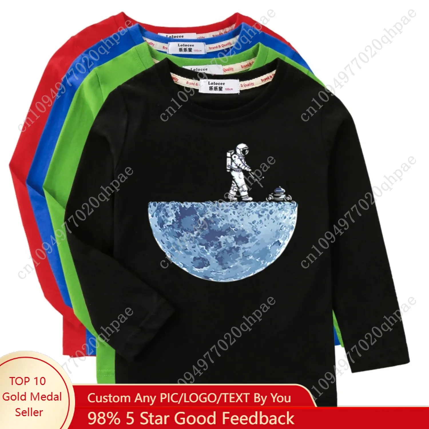 Garuol chemise à manches longues astronaut dr Diego T-shirt printemps automne coton vêtements enfant Spaceman hauts à la mode