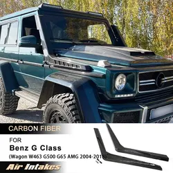 Car Air Intake Snorkels for Mercedes-Benz G Class Wagon W463 G500 G550 G55 G63 G65 AMG 2004-2018 Racing Air Intakes Carbon Fiber