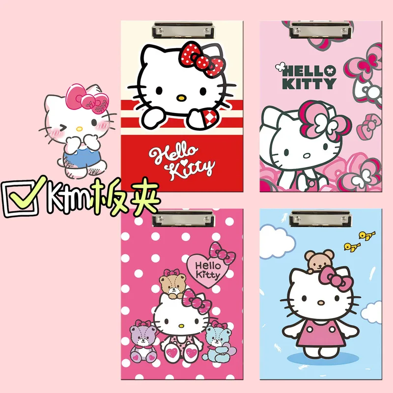 A4 Sanrio Stationary Student Clipboard Paper Data Clipboards School Supplies Wholesale Kuromi Pochacco