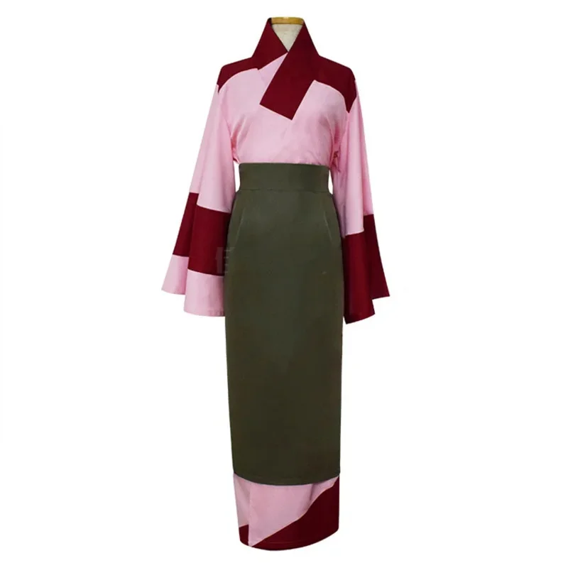 Anime InuYasha Sango Kimono Cosplay Costume Women Girls Japanese InuYasha Sango Kimon COS Halloween Carnival Clothing