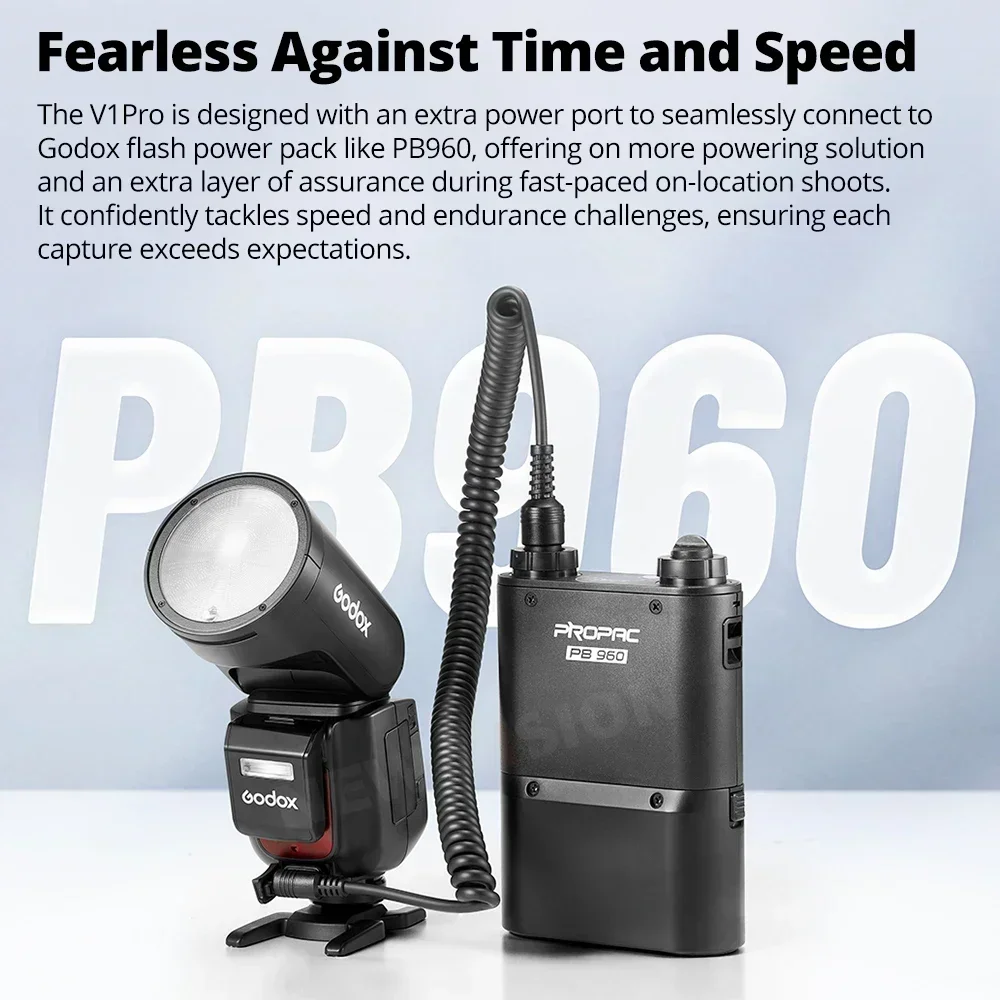 Godox V1 Pro V1Pro V1-C V1-N V1-S V1-F TTL Li-ion Round Head Camera Flash Wireless Speedlight For Canon Sony Nikon Fuji Olympus