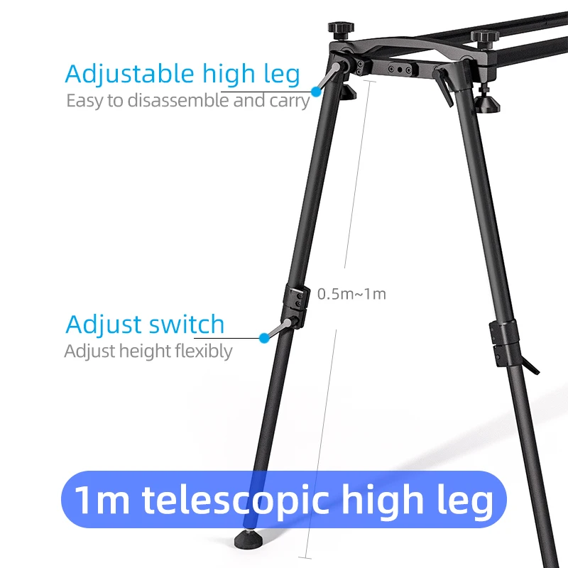 Greenbull BX300 2.4m Portable Video Camera Slider Track Dolly Dslr Slider Dolly Rail 1.6 Meter Max Load 70KG Extension Kit