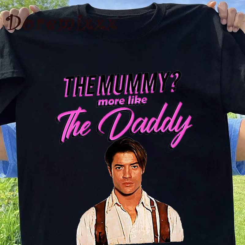 

DADDY THE MUMMY T-Shirt Summer Funny Hip Hop T-shirts Casual Loose Male Cotton Tops Tee Shirt Grunge Oversized Tshirt Streetwear