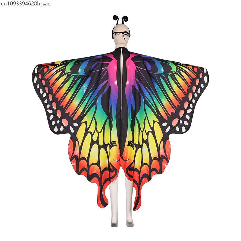 3 個の妖精の羽セット女性のための蝶の羽大人の蝶のケープの羽ドレスアップ