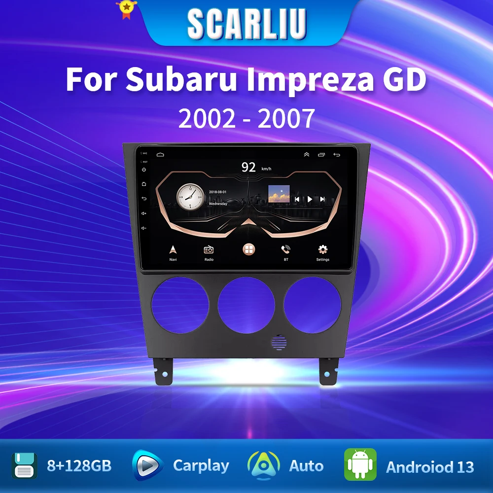 

Автомагнитола 2 Din для Subaru Impreza GD GG 2002 2003 2004 2005 2006 2007 стерео Мультимедиа GPS Carplay