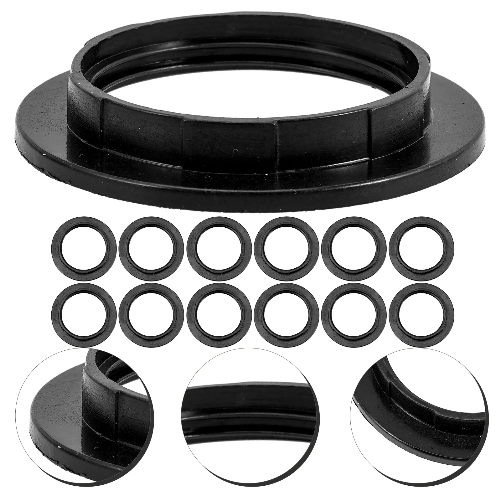 

20Pcs Durable E27 Lampshade Ring Easy Install Adapter for Chandelier Pendant Lights Lamp Shade Ring Lamp Parts