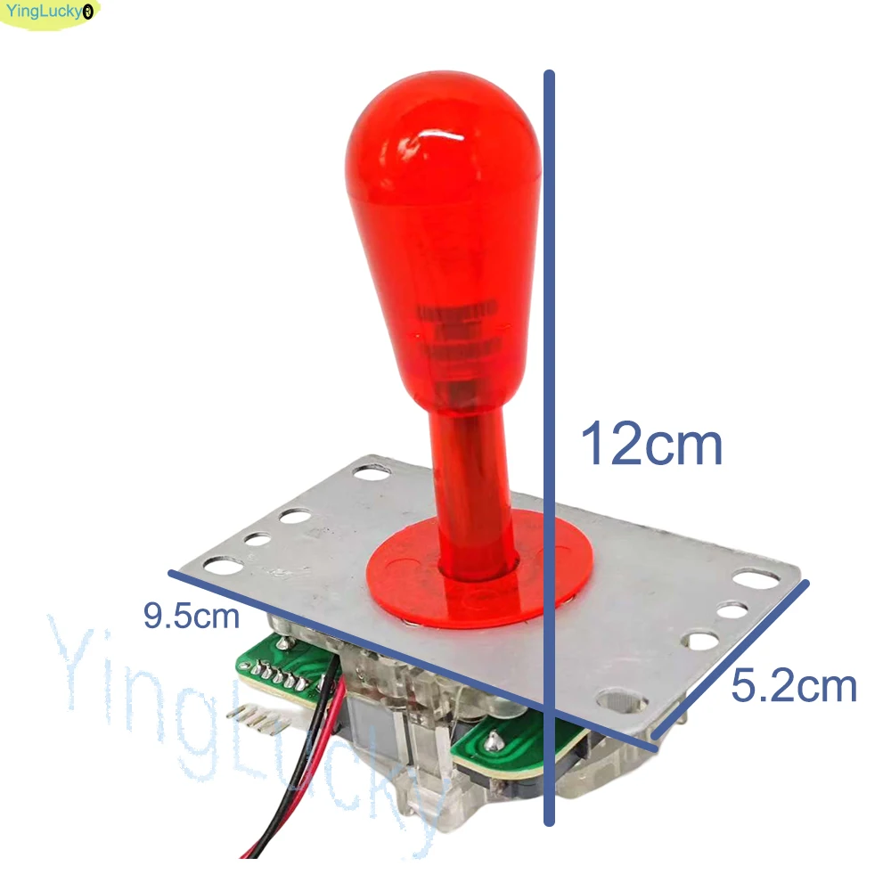 2-Spieler-DIY-Arcade-Spiel-Kit mit LED-Beleuchtung, Nullverzögerung, USB-Encoder, Joystick für PC, Raspberry Pi, Arcade-Gaming-Maschine-Kit – Detail 7