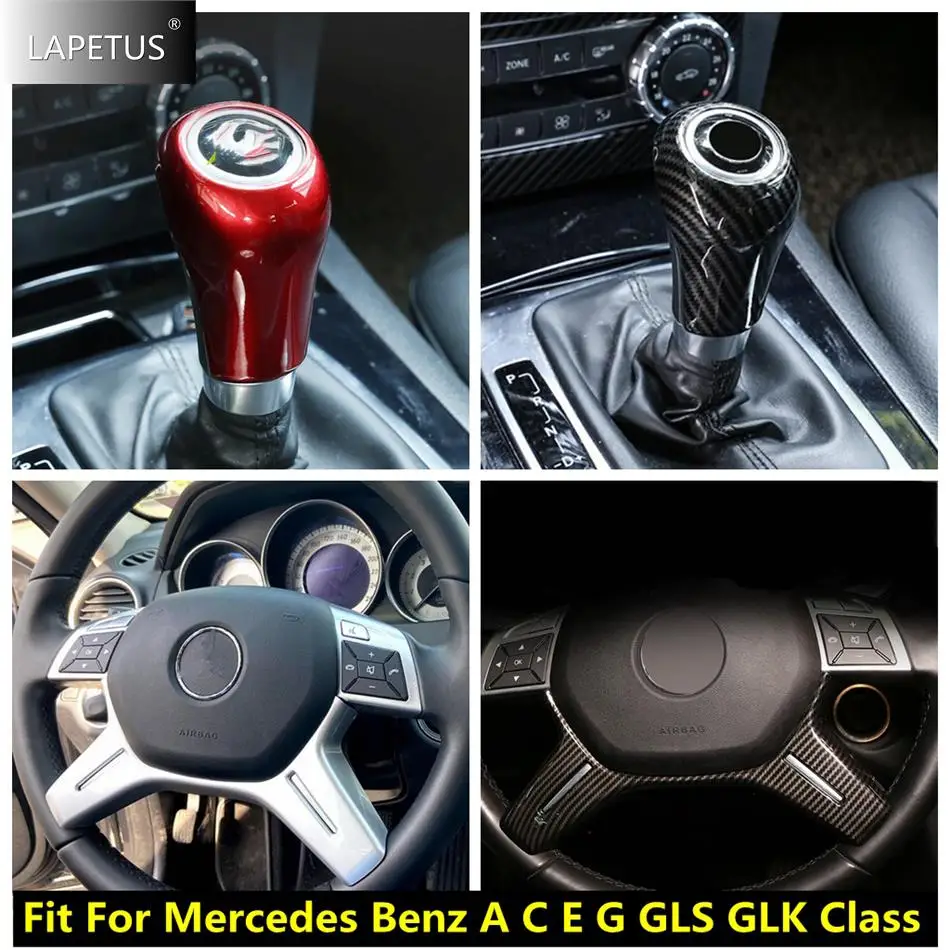 

Car Accessories Gear Shifter Knob Handle / Steering Wheel Decor Frame Cover Trim For Mercedes Benz A C E G GLS GLK Class W204