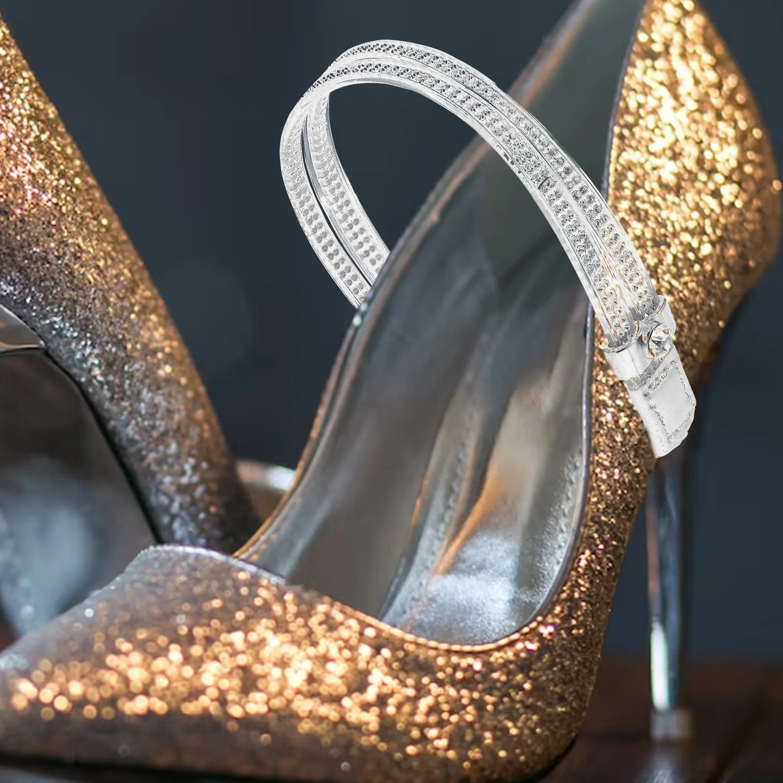 

1 пара ремешков на щиколотке на высоком каблуке, противоскользящие шнурки для обуви, сменные ремни, женские прочные прочные аксессуары для обуви на высоком каблуке