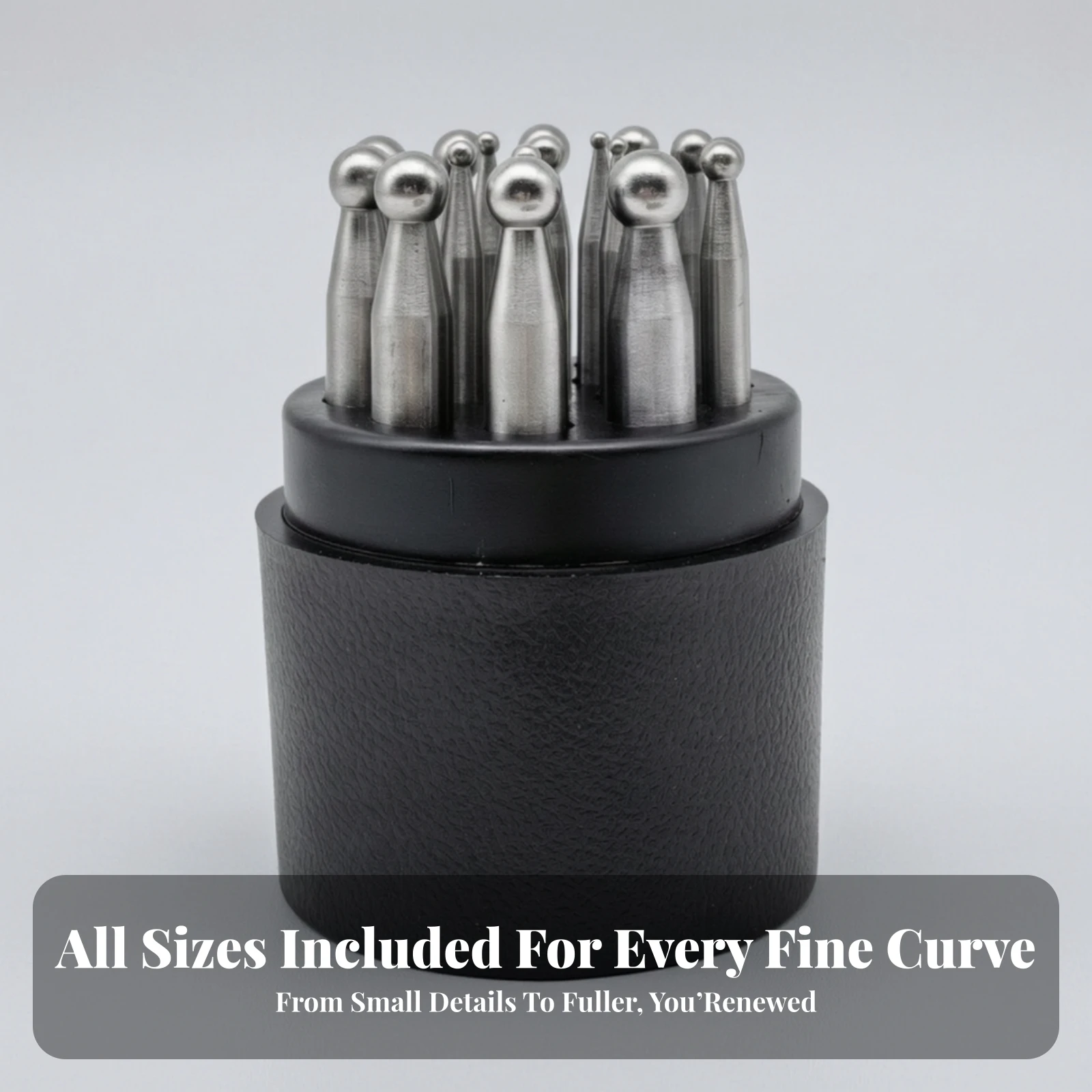 Dapping Punch Wear-Resistant Punch Tool with Domed Heads Handcraft Shaping Tool Alloy Steel Accurate for Jewelers