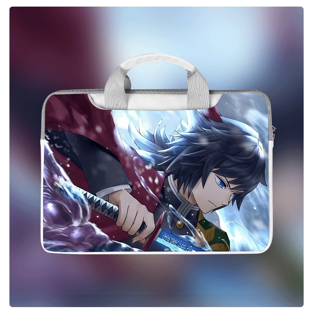 

Новая сумка-тоут/кроссбоди для ноутбука Demon Slayer (12-16 дюймов) с принтом Танджиро и Незуко, водонепроницаемая, ударопрочная, с плюшевой подкладкой