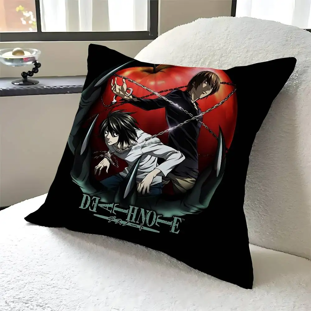 

Anime Death Note Pillow Gifts Home Office Furnishings Bedroom Sofa Car Cushion Cover Case 45x45cm