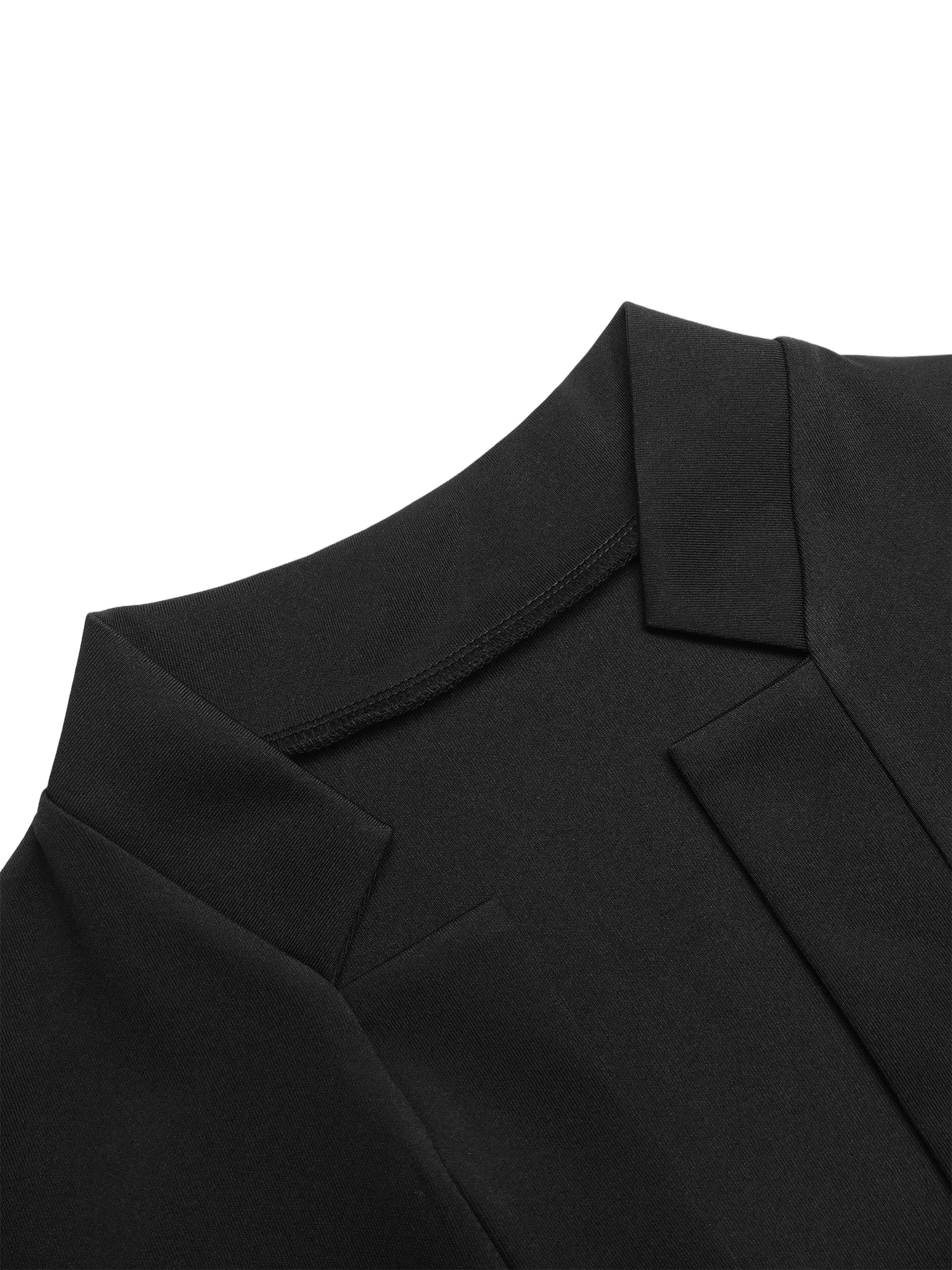 Damen Slim Fit Blazer mit Stehkragen, Langarm, schlichte Jacke, Büro, Freizeit, vielseitiger Obermantel – Detail 13