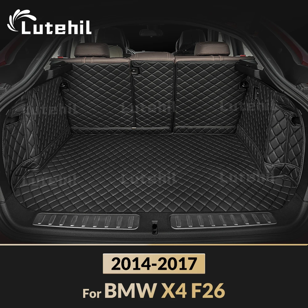 

Для BMW X4 F26 2014-2017 16 15 Автоматический полный коврик для багажника Lutehil, чехол для багажника автомобиля, подкладка для багажника, аксессуары для интерьера
