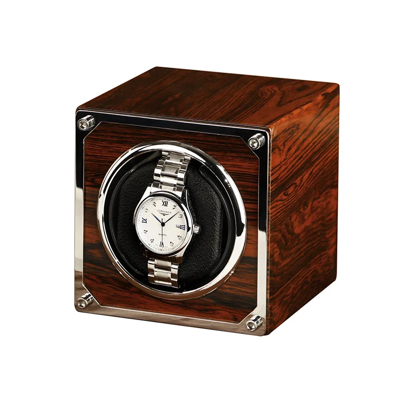 Wooden Watch Winder with Light Luxury Automatic Mechanical Watch Winding Watches Display Rotating Box Watches Organizer Case