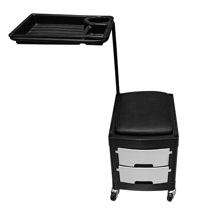 Retro Salon Hairdressing Trolley Hairdresser Barber Beauty Storage Hair Spa Roller Cart Salon Tray Trolley With Drawers