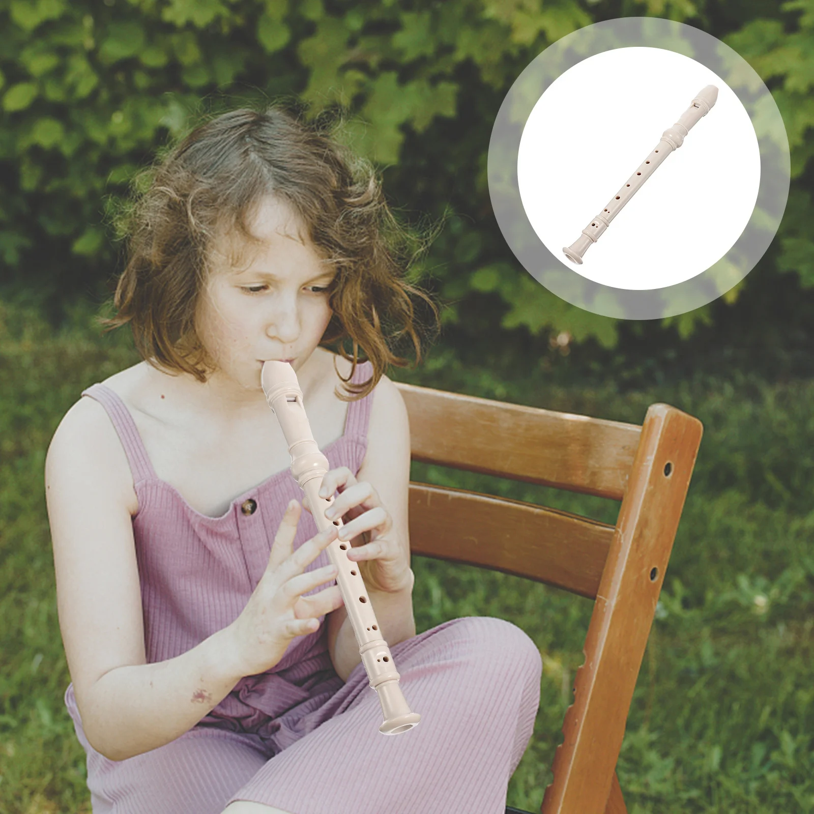 

1 Set 8-Hole Soprano Recorder Clarinet For Kids Beginners Resin Wind Instrument Portable Practice Musical Instrument