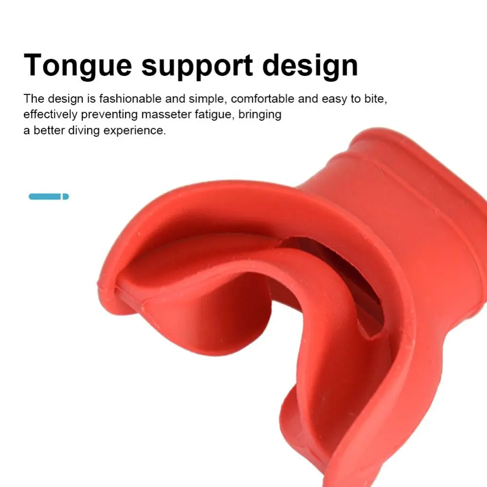 Silicone Diving Mouthpiece Second Stage Bite Resistant Snorkel Regulator Mouthpiece Good Flexibility Ergonomic Underwater