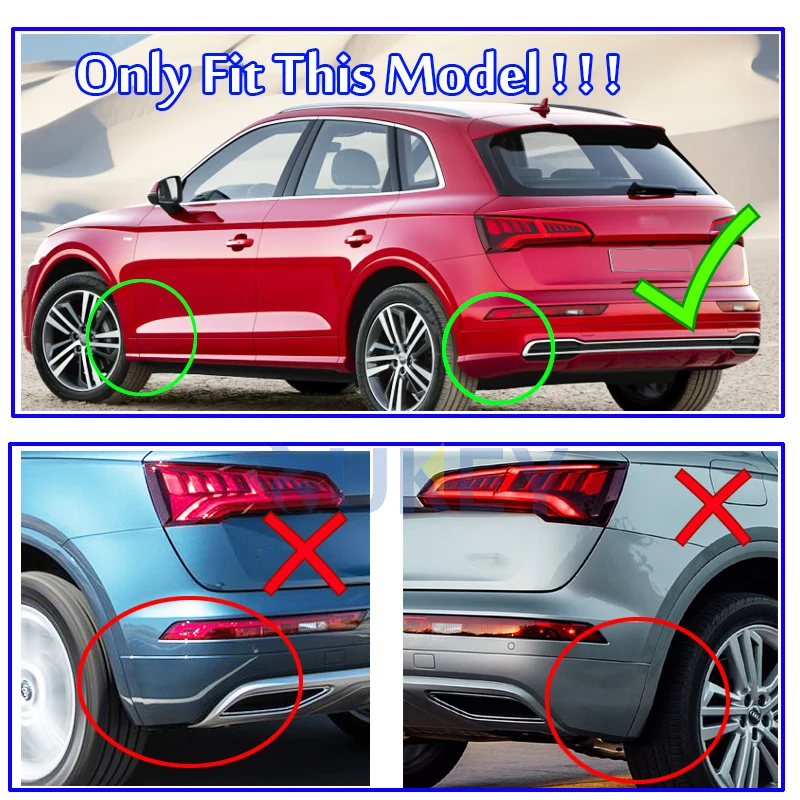 OE Styled Molded Car Mud Flaps For Audi Q5 FY S-Line SQ5 2018 2019 Mudflaps Splash Guards Mud Flap Mudguards Car Styling