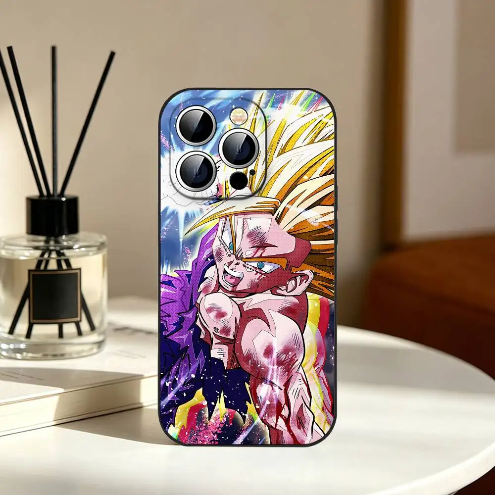 Dragon Ball Gohan Slim Black Shockproof Phone Case For IPhone 17 16 15 14 13 12 11 X XR XS Max Pro Max Plus Mini view 6