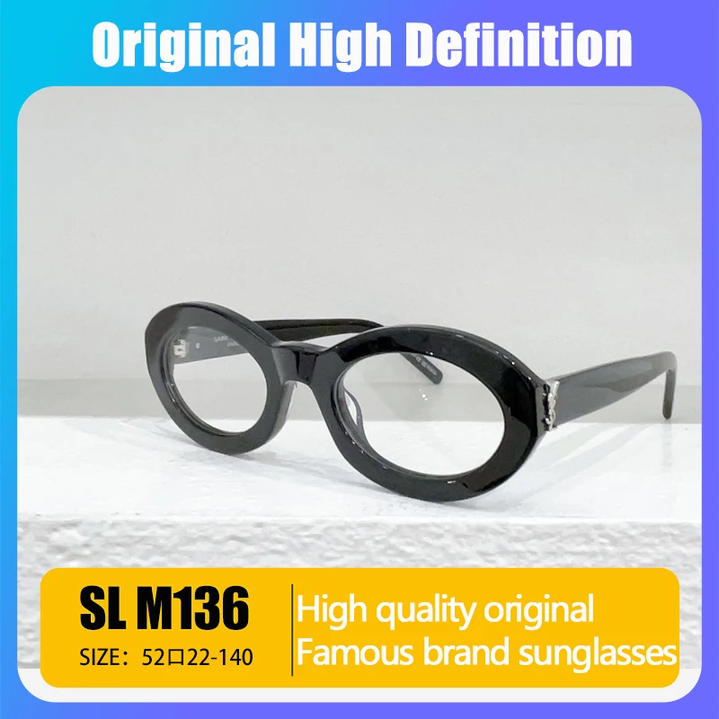 

New 2024 Women Men Fashion Acetate Frame UV400 Lenses Sunglasses Brand Box Design Mujer Eyeglasses Gafas Eyewear Oculos De Sol