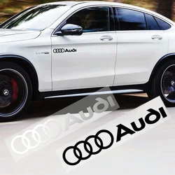 2PCS Car Side Body Trunk Bumper Window Decoration Badge Decal for Audi Sline RS A1 A2 A3 A4 A5 A6 C7 Q5 C6 Q1 Q2 Q3 Q4 Q5 Q7 TT