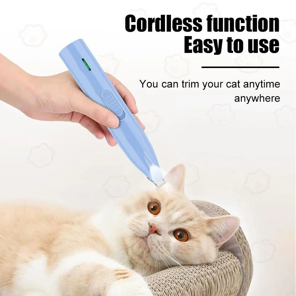 

1pcs Dog Grooming Clippers & LED Light LCD Display Wide for Paw Trimming Low Noise Cordless Pet Hair Trimmer