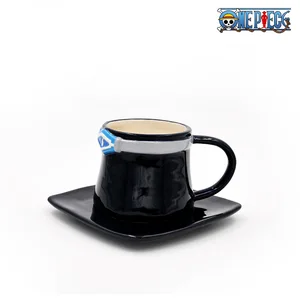 Anime cosplay mug, ceramic cup, creative water cup, luffy, ace, soap, three brothers in shape, coffee glasses, parties, 1 pc 8 Main Sales Mug Anime - №1