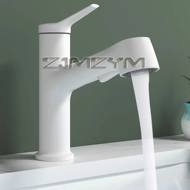 Digital Display Sink Faucet Pull Out Basin Mixer Tap Hot Cold Water Sink Mixer Wash Tap For Bathroom Washbasin Faucet