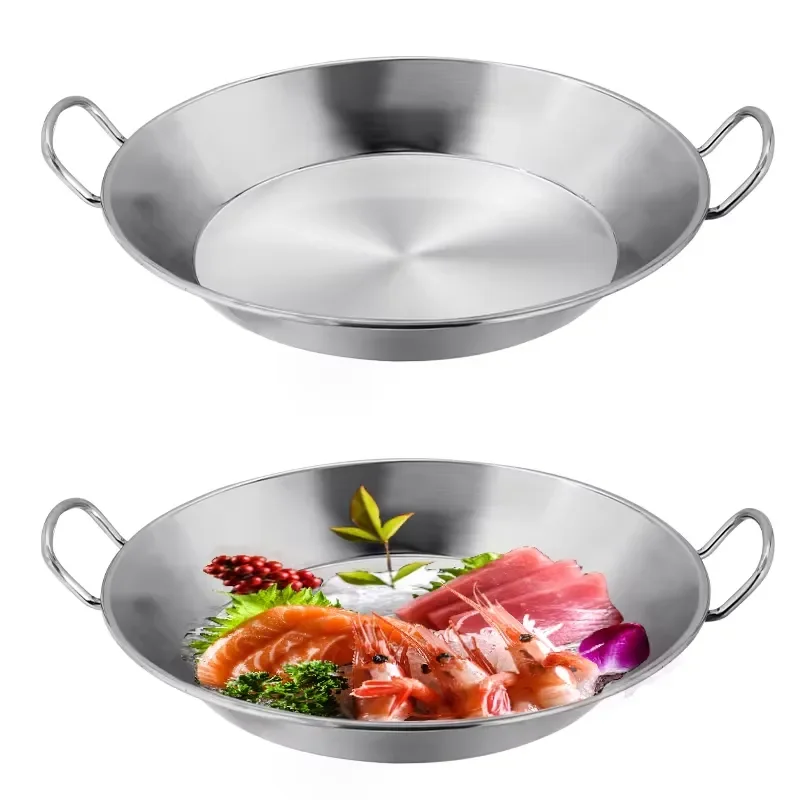 Durable Commercial Kitchen Cookware Eco Friendly Gas and Induction Stainless Steel Wok