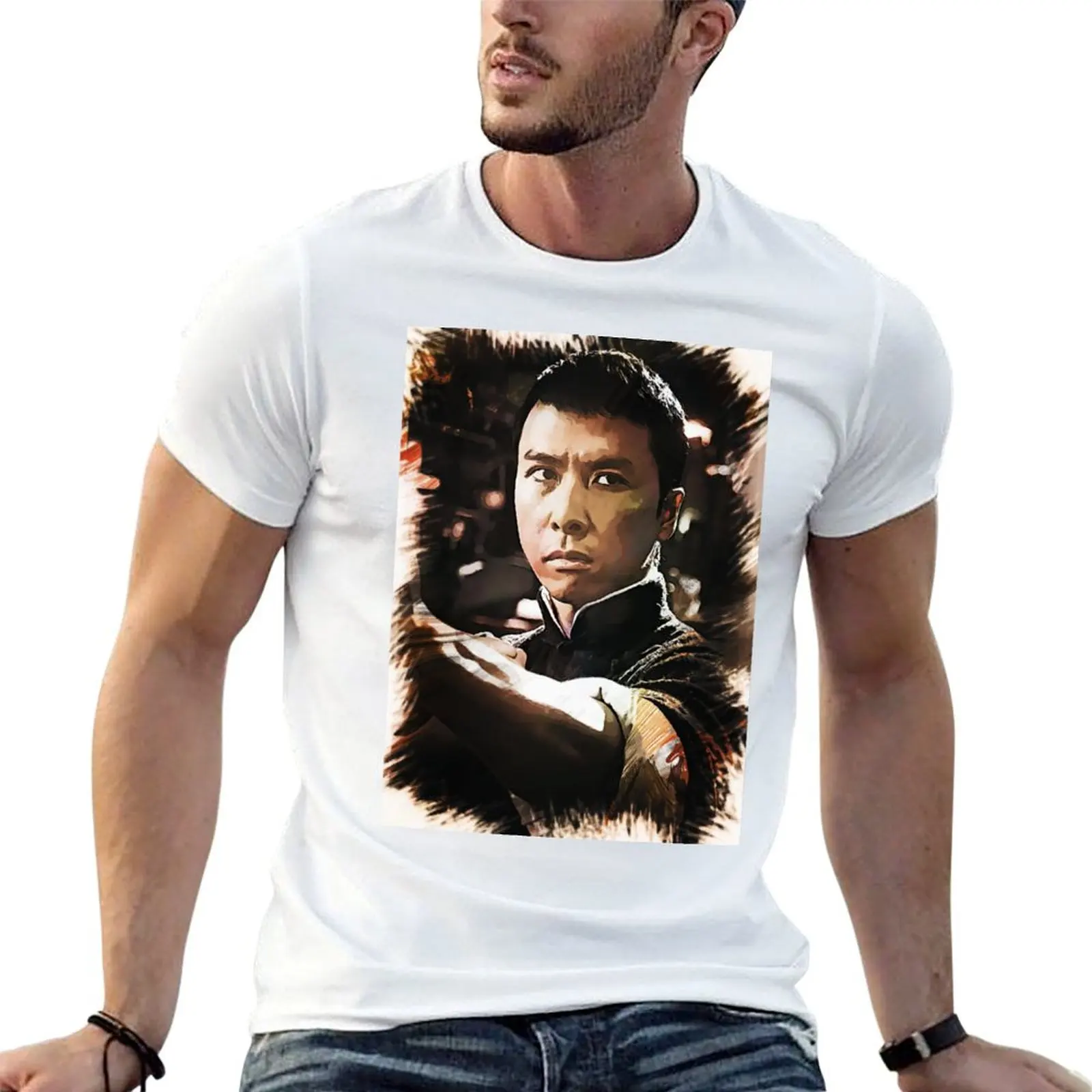 IP MAN - Dennie Yen تي شيرت قطن تي شيرت رجل تي شيرت رجل عادية تي شيرت