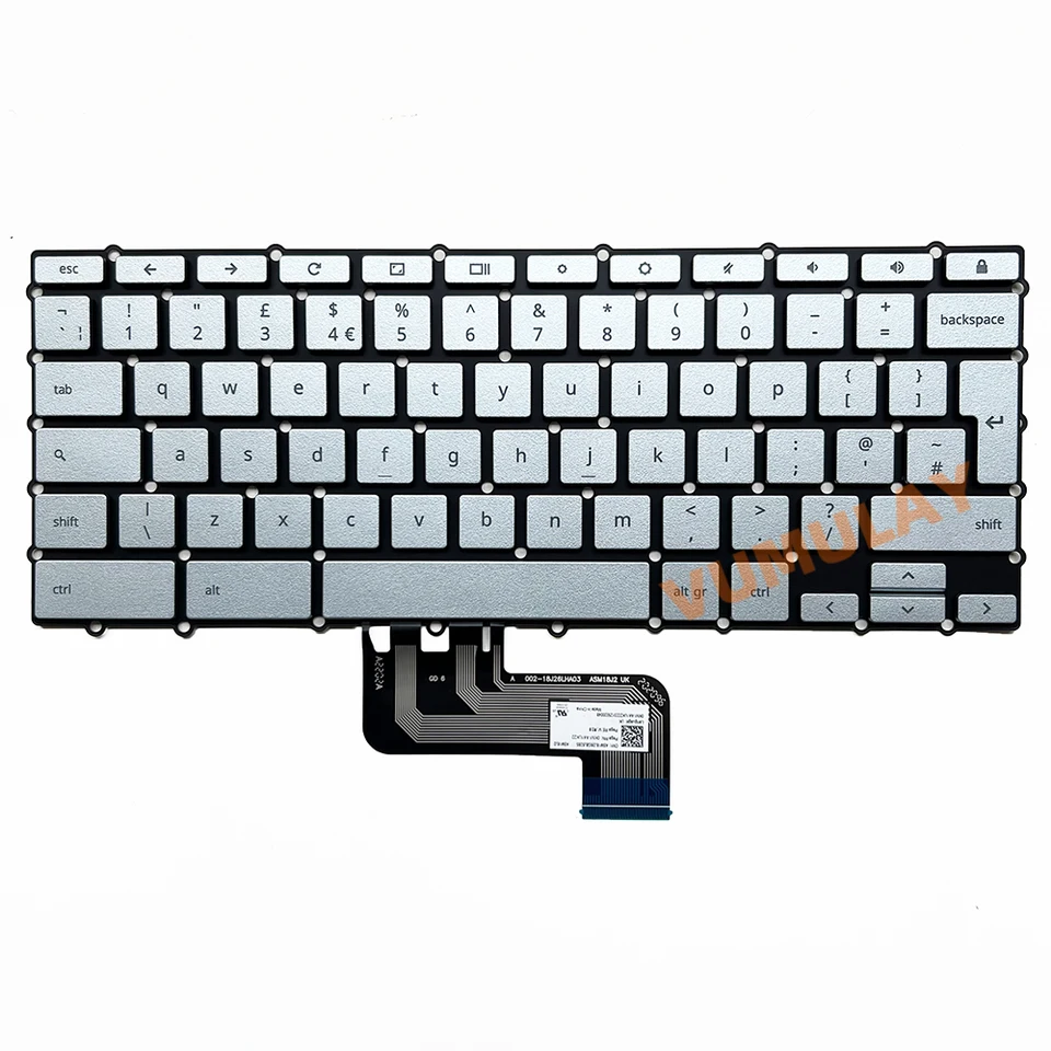 英国バックライト付きキーボード ASUS Chromebook C425 C425T C425TA