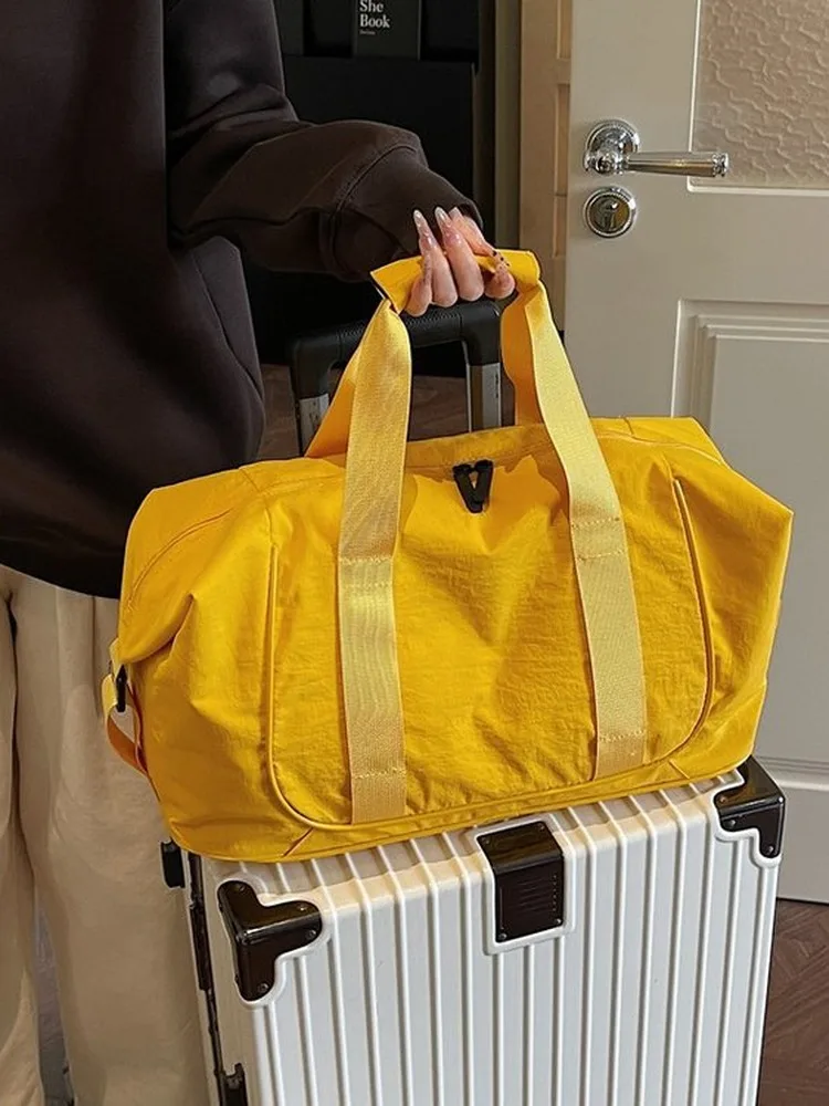 Large Capacity Portable Travel Bag Handheld Sport Yoga Outdoor Short Trip Storage Luggage Bag Fitness Bag Nylon Material for ...