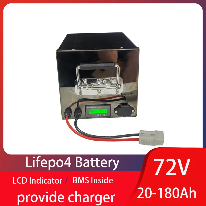 

72V 20ah 40ah 60ah 80ah 100ah 120ah 150ah 180ah lifepo4 литиевая батарея BMS для скутера Инвертор EV велосипед Трехколесный велосипед караван EV