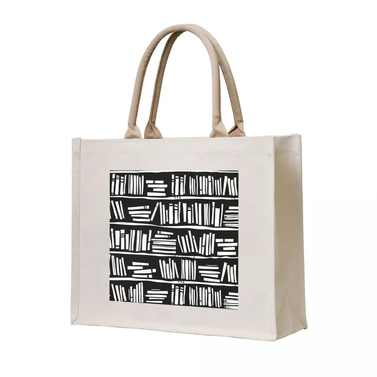 

Bookshelf TBR Tote Bag Handbags women canvas shopping bag tote bag men shopping trolley