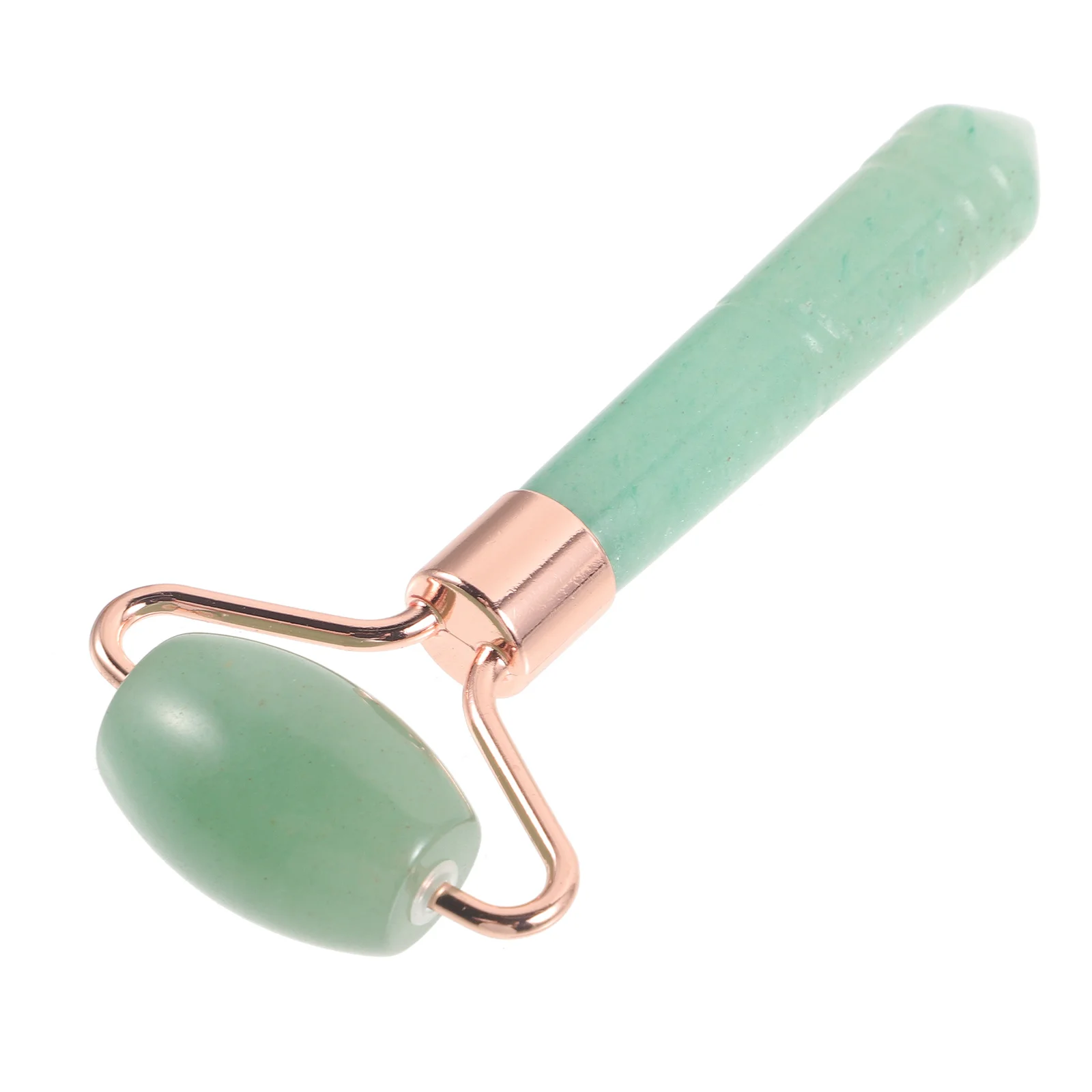 Gezichtsroller Massagehulpmiddel met jadesteen Compacte lichaamshuidverzorgingsroller voor ontspanning op gezicht, nek, schouder, handvoet