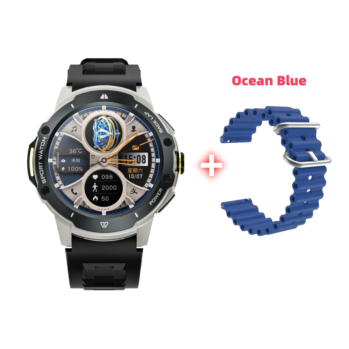 2024 KB08 Smart Watch Network 4G SIM Card 1.43''AMOLED 200W Camera with GPS Wifi Google Play Dynamic Dial Android for Men Women