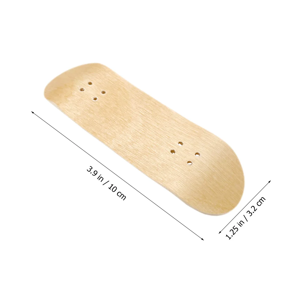 2Pcs Wooden Fingerboard Deck Replacement Mini Skateboard Decks for DIY Projects Lightweight Strong Construction Easy Assembly