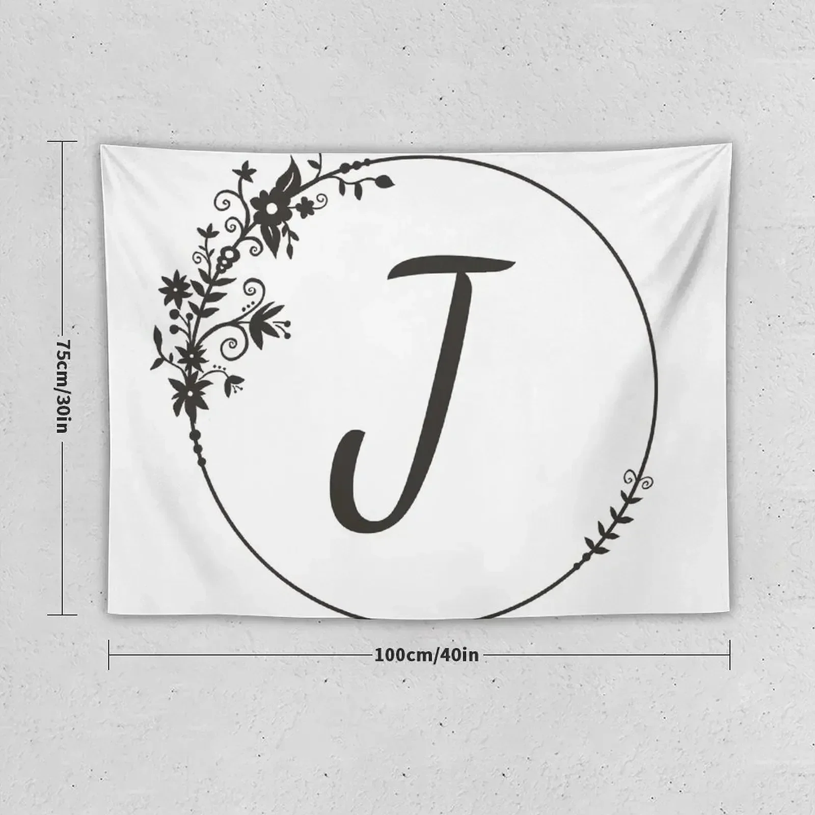 Initial Letter J Tapestry Decoration Room Decoration Pictures Room Wall Room Decor Aesthetic Carpet Wall Tapestry