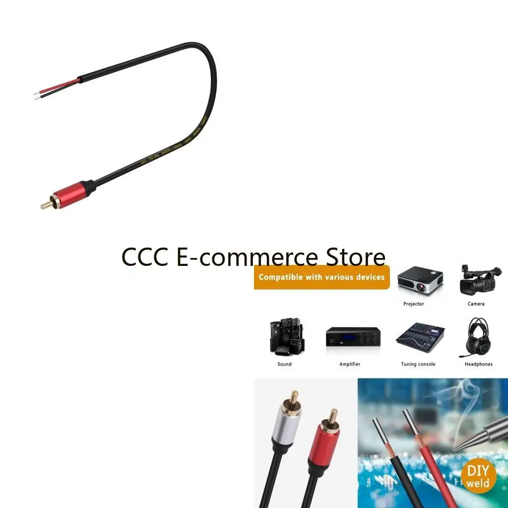 

Auditory Speaker Wire Auditory Male to Open End Pigtail Splitter Adapter Cable R58A