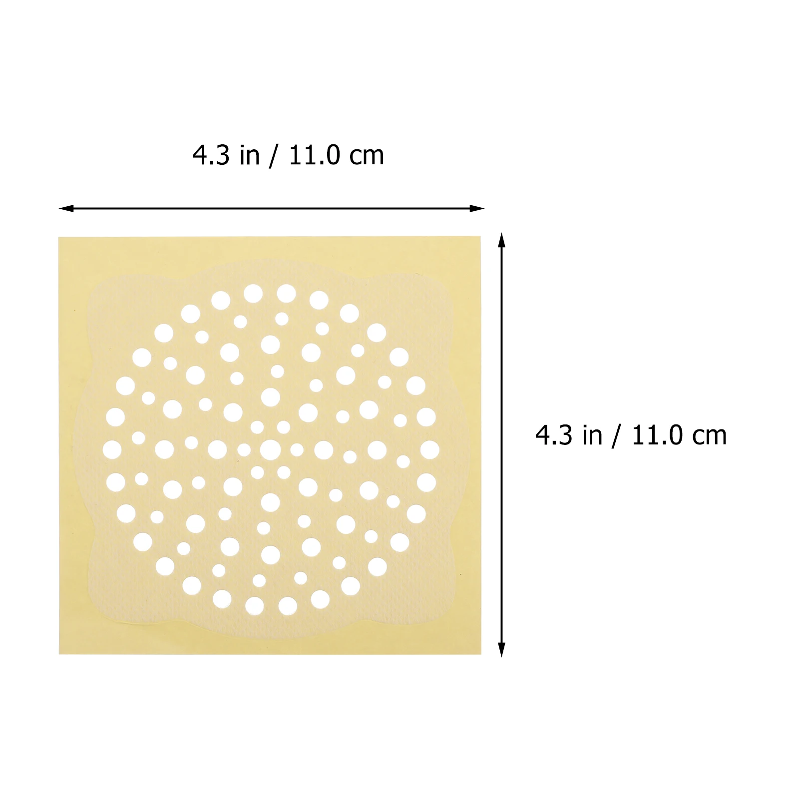 

50 Pcs Anti-blocking Stickers Bathroom Hair Filter Toilet Drain Hole Cover Convenient Sink Non-woven Fabric Kitchen Disposable