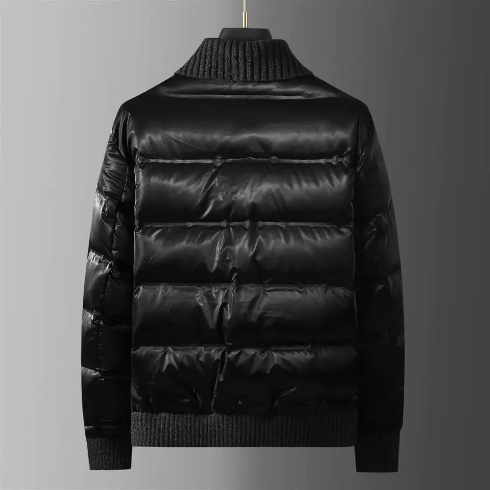 2023 new European goods new white duck down jacket men's short winter handsome version of the tide brand youth thin warm jacket